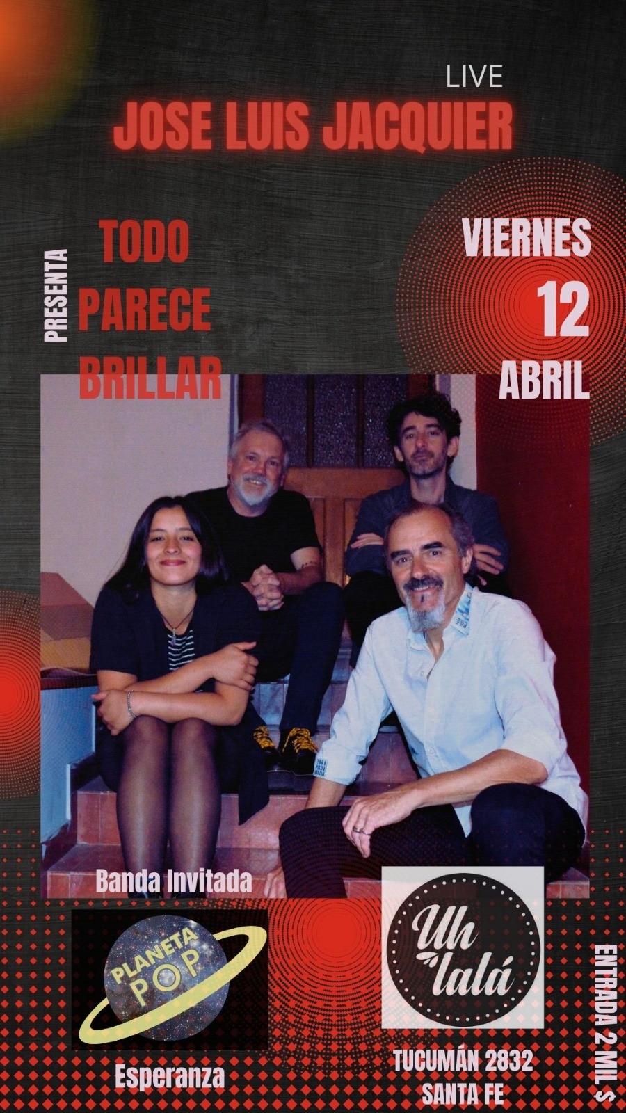 12/4 - José Luis Jacquier en Uh lalá