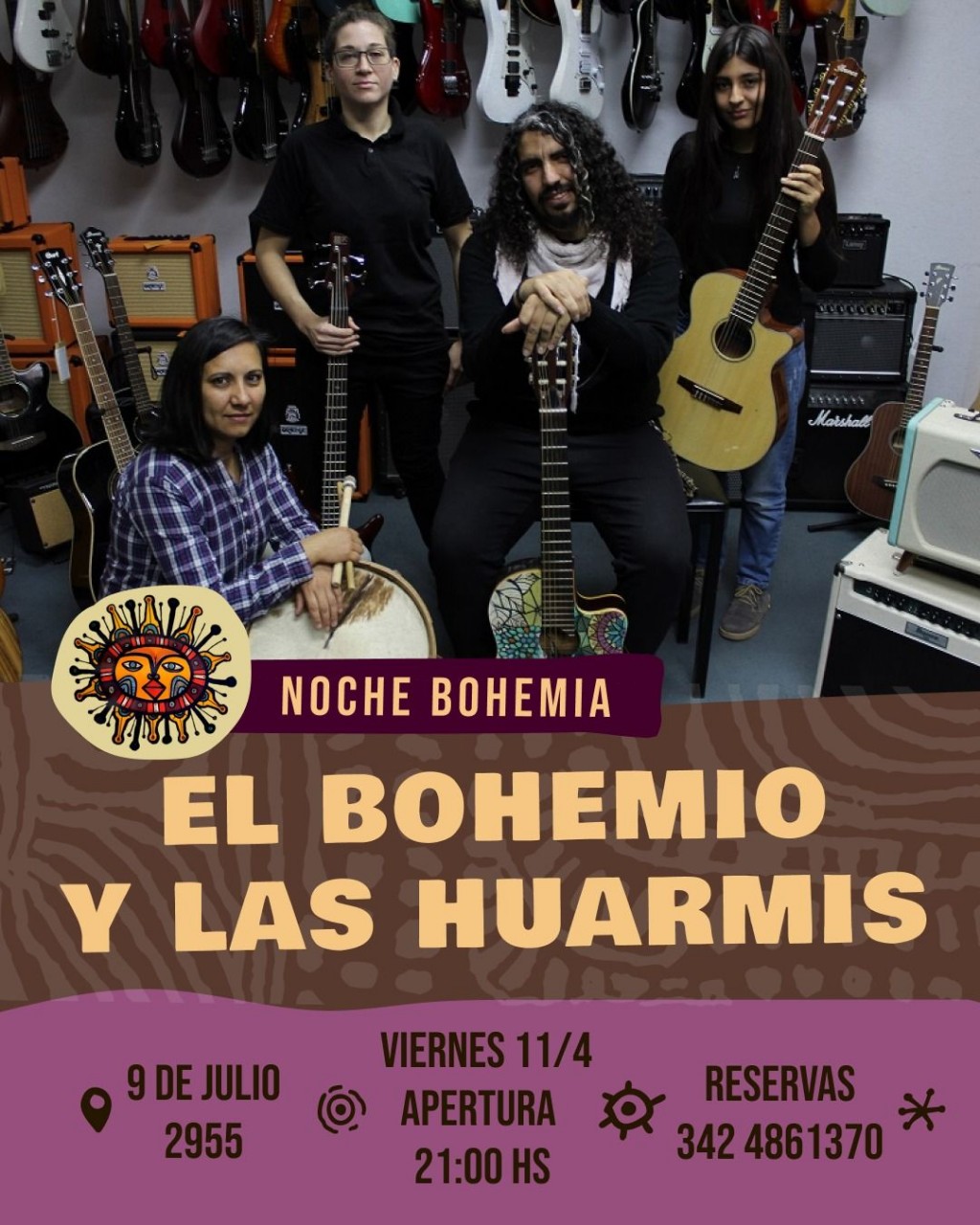 11/4 - El Bohemio y Las Huarmis en EL Solar de la Artes