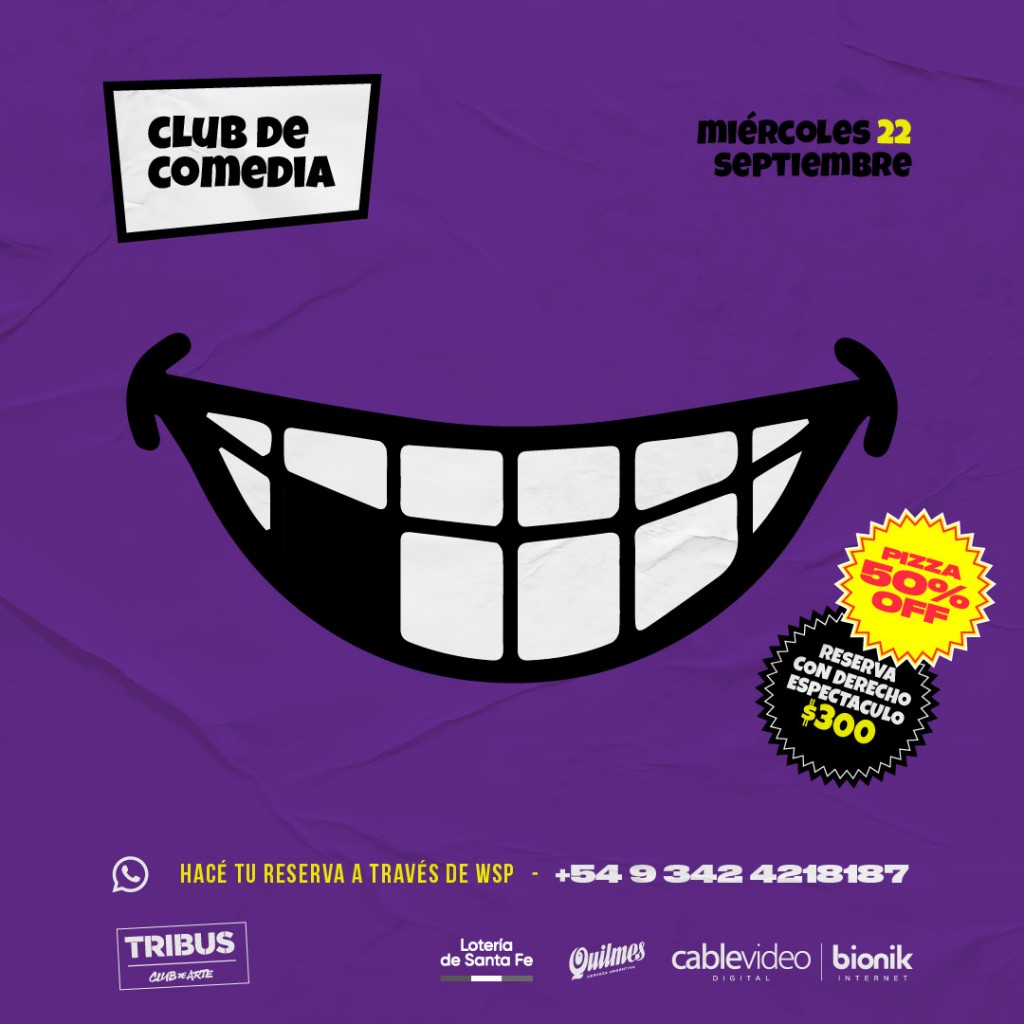 22/9 - CLUB DE LA COMEDIA en Tribus