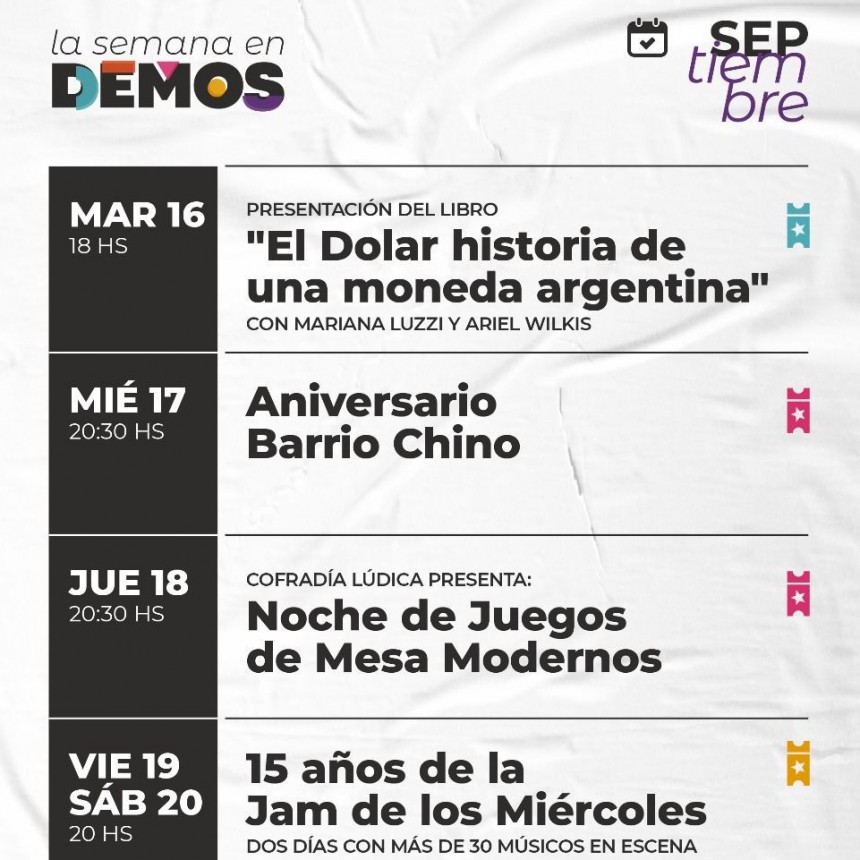 &iexcl;La semana en DEMOS!