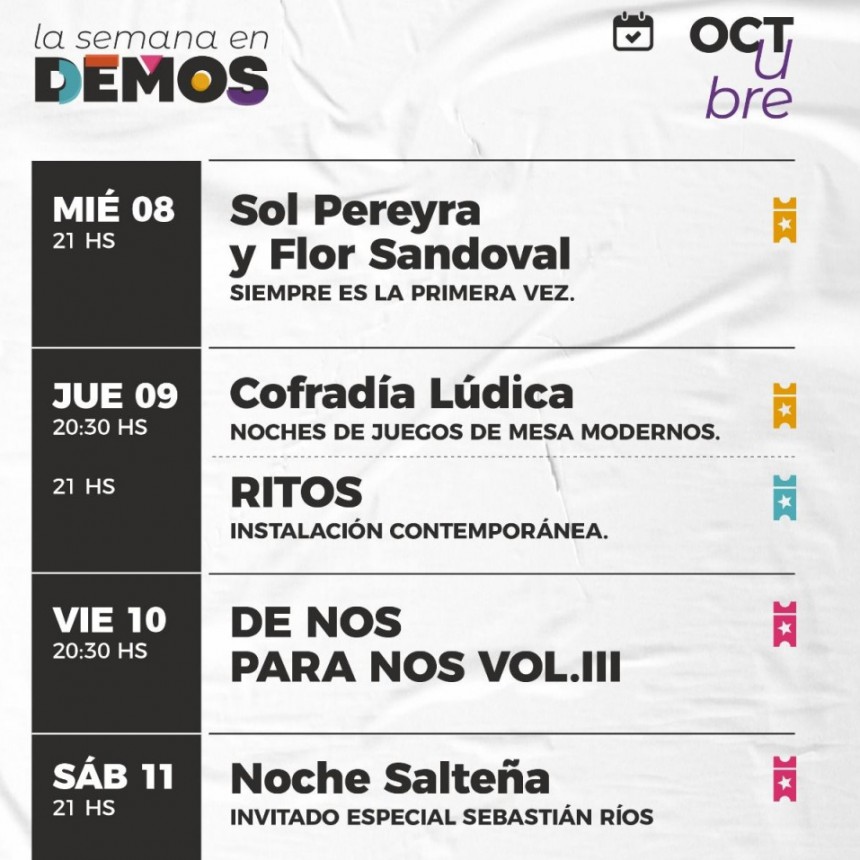 &iexcl;La semana en DEMOS!