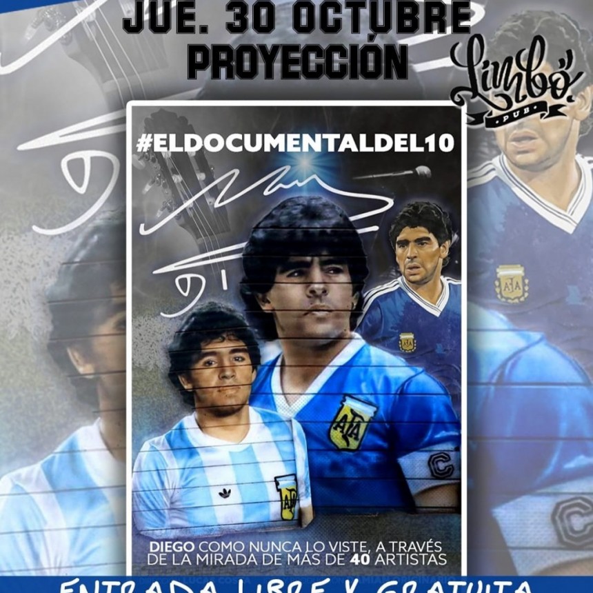 30/10 - Es el cumple del Diego y para festejarlo vamos a proyectar #eldocumentaldel10