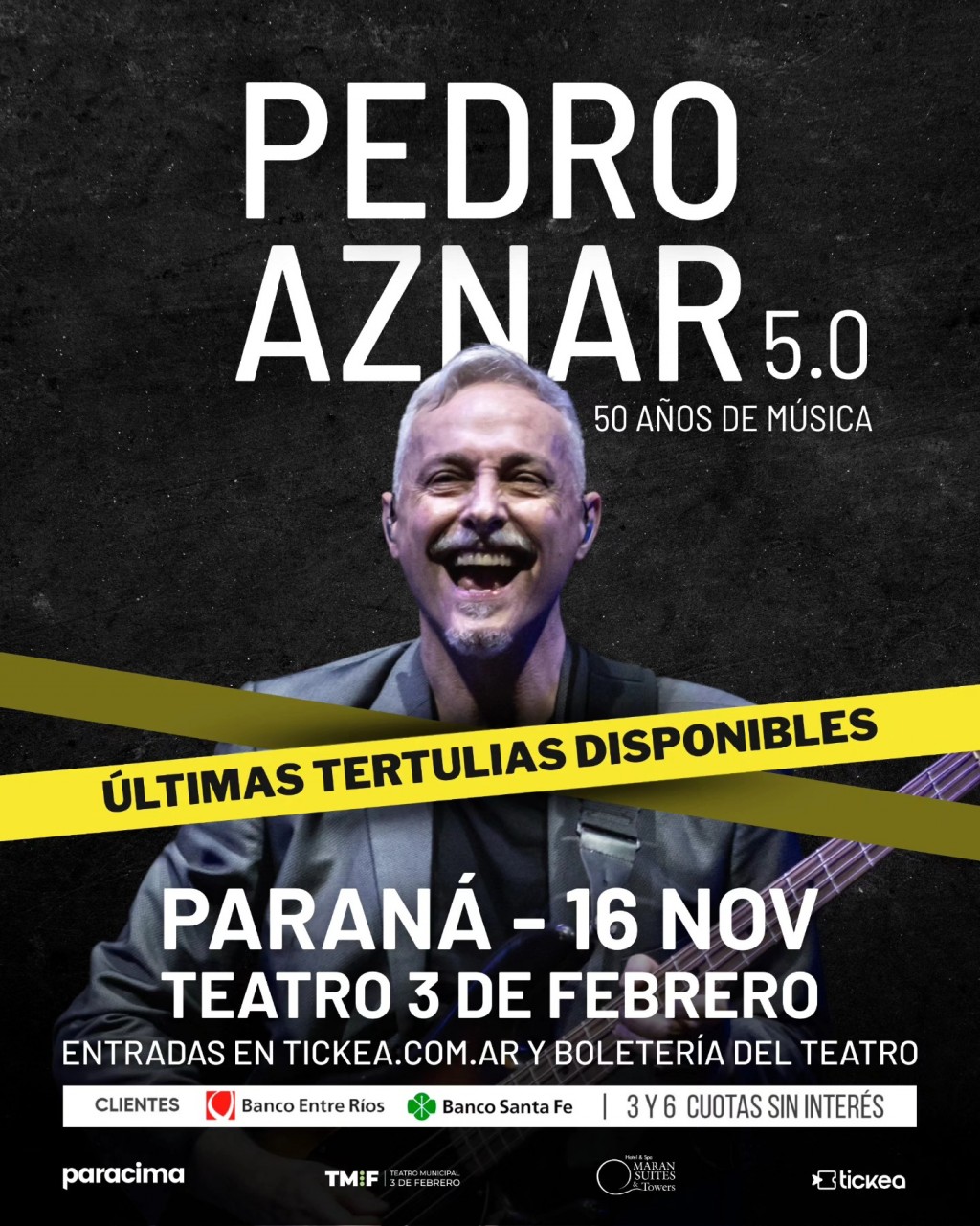 16/11 - Pedro Aznar en Paraná 