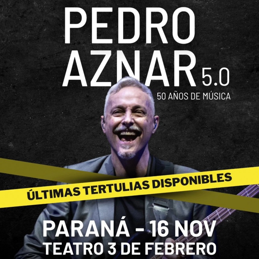 16/11 - Pedro Aznar en Paraná 