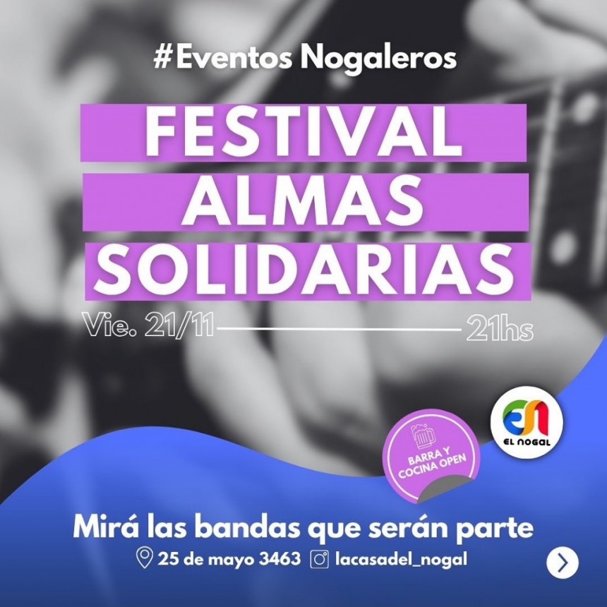 21/11 - Festival ALMAS SOLIDARIAS en El Nogal