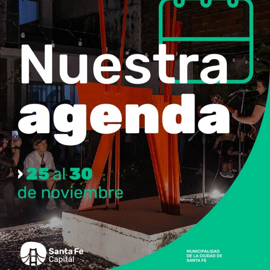 Agenda de la Secretaria de Cultura del Gobierno de la ciudad de Santa Fe