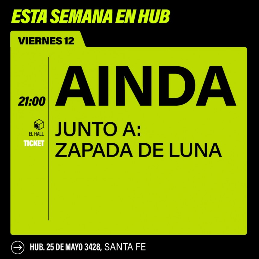 12/12 - AINDA se presenta en HUB